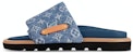 (W) Louis Vuitton Selipar Bantal 'Biru' 1ACJVF