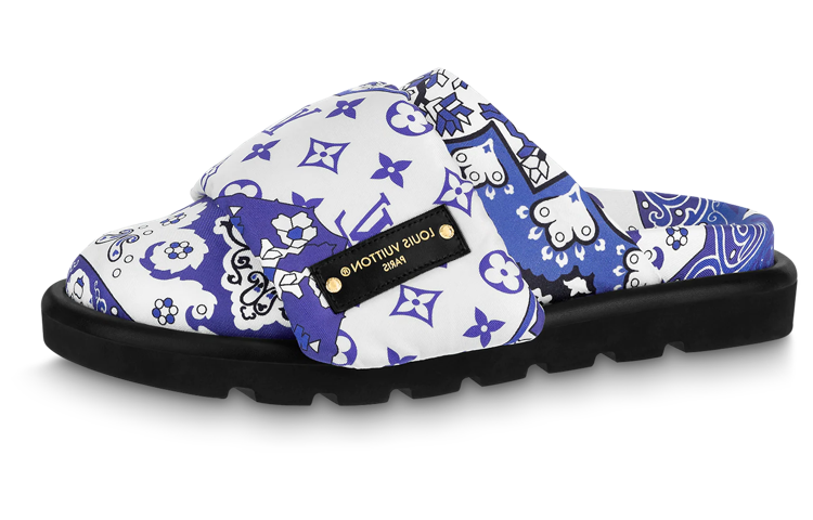 (Women) Louis Vuitton Pillow Slide 'Blue White' 1AAM50