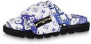 Buy (W) Louis Vuitton Selipar Bantal 'Biru Putih' 1AAM50