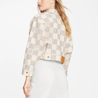 (W) LOUIS VUITTON Jaket Denim Kotak-Kotak Pink Fashion. 1A9LD0 Purchase (W) LOUIS VUITTON Jaket Denim Kotak-Kotak Pink Fashion. 1A9LD0