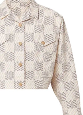 (W) LOUIS VUITTON Jaket Denim Kotak-Kotak Pink Fashion. 1A9LD0 Sizing (W) LOUIS VUITTON Jaket Denim Kotak-Kotak Pink Fashion. 1A9LD0