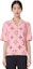 Cheap (Women) LOUIS VUITTON Pink Logo Print Cuban Collar Short Sleeve Shirt Women. 1A8RLM