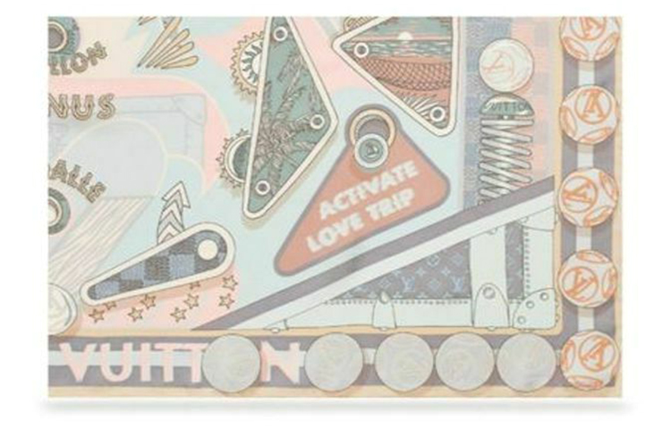 (Women) Louis Vuitton Pink Silk Pinball LV Scarf M70784 圖 3