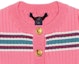 Details for (W) 路易威登粉色条纹喇叭袖羊毛开衫毛衣 1A9MU6