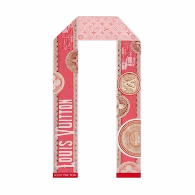 (Women) Louis Vuitton Pink Travel Sticker Detail Headband Women M77184