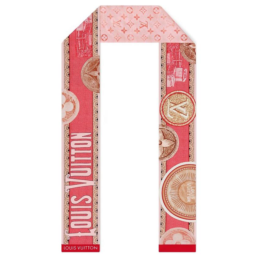(Women) Louis Vuitton Pink Travel Sticker Detail Headband Women M77184 圖 2