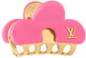 Lookbook (Women) Louis Vuitton Pink Zinc Alloy Monogram Hair Clip Accessory. M03028