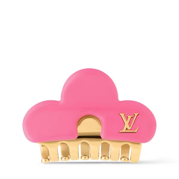 Shop (Women) Louis Vuitton Pink Zinc Alloy Monogram Hair Clip  Accessory. M03028