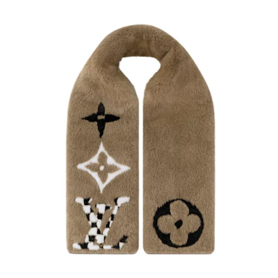 (Women) Louis Vuitton Playgram Classic Monogram Scarf. M77862