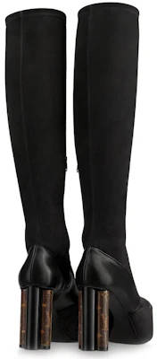 (Women) Louis Vuitton Podium High Boot 'Goat Suede Black' 1A7U7B Shop (Women) Louis Vuitton Podium High Boot 'Goat Suede Black' 1A7U7B