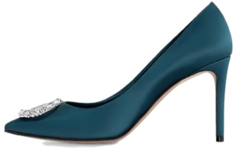 (W) ルイ・ヴィトン ブルー ポインテッドトゥ スティレットスリッポン 1AC7ER Buy (W) ルイ・ヴィトン ブルー ポインテッドトゥ スティレットスリッポン 1AC7ER