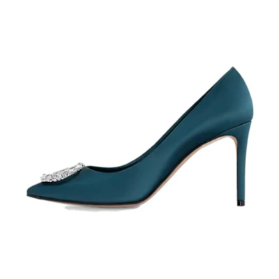 (W) LV Pointed-Toe Slip-On Stiletto 'Blue'