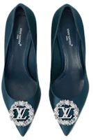 Shop (W) Louis Vuitton Escarpins Pointus Slip-On Stiletto ''Bleu'' 1AC7ER