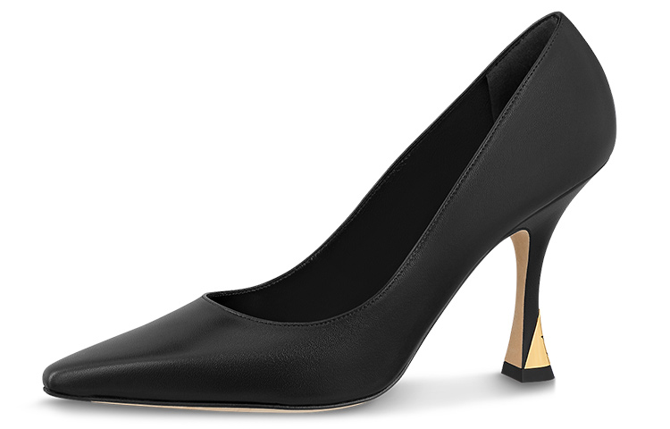 (Women) Louis Vuitton Pointed-Toe Stiletto High Heels 'Black Lambskin' 1ABS97