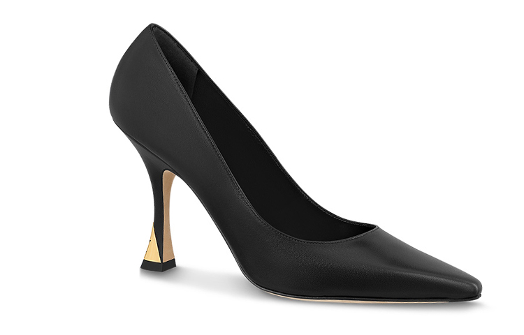 Order (W) 루이비통 블랙 램스킨 스틸레토 힐 1ABS97