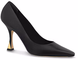 Order (W) Louis Vuitton Tacones de Aguja Punta Fina 'Cuero Negro de Cordero' 1ABS97