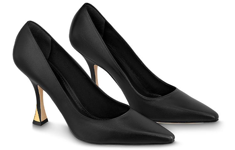 Lookbook (W) Louis Vuitton Puntige Stiletto Hoge Hakken ''Zwart Lamsleer'' 1ABS97