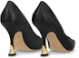 Shop (W) Louis Vuitton Puntige Stiletto Hoge Hakken ''Zwart Lamsleer'' 1ABS97