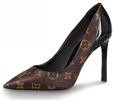 (Women) Louis Vuitton Pointed Toe Slip-On Stiletto 'Black' 10cm 1A4W3Z (Women) Louis Vuitton Pointed Toe Slip-On Stiletto 'Black' 10cm 1A4W3Z