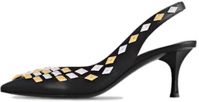 (Women) Louis Vuitton Pointed Toe Slip-On Stiletto 6.5cm 'Black Leather' 1ACJC7 (Women) Louis Vuitton Pointed Toe Slip-On Stiletto 6.5cm 'Black Leather' 1ACJC7