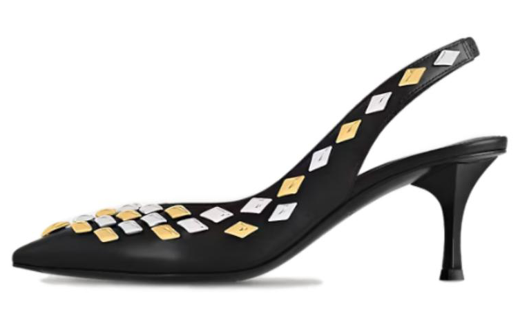 (Women) Louis Vuitton Pointed Toe Slip-On Stiletto 6.5cm 'Black Leather' 1ACJC7