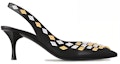 Order (W) Louis Vuitton Kasut Tumit Tinggi Slip-On 6.5cm 'Kulit Hitam' 1ACJC7