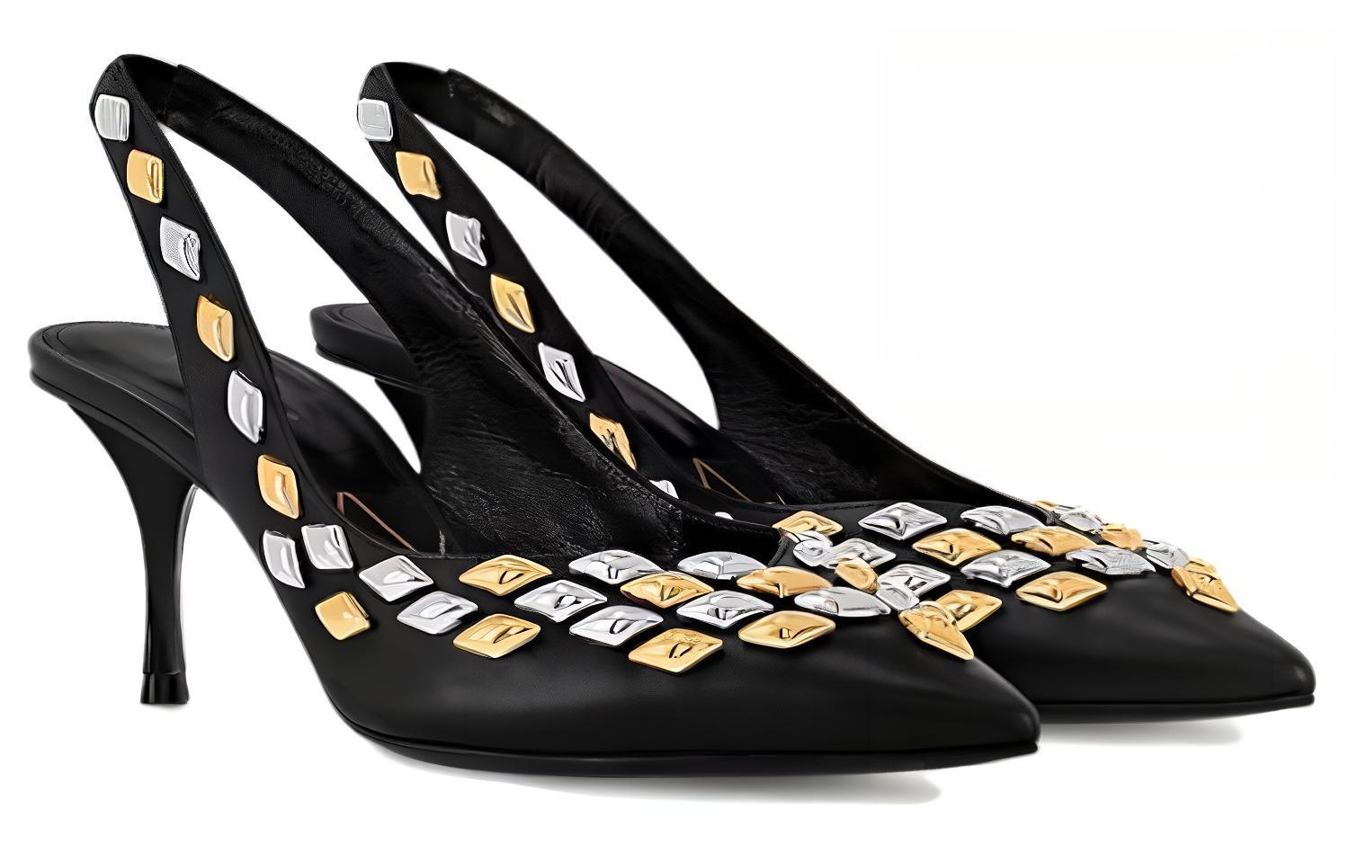 Lookbook (Women) Louis Vuitton Pointed Toe Slip-On Stiletto 6.5cm 'Black Leather' 1ACJC7
