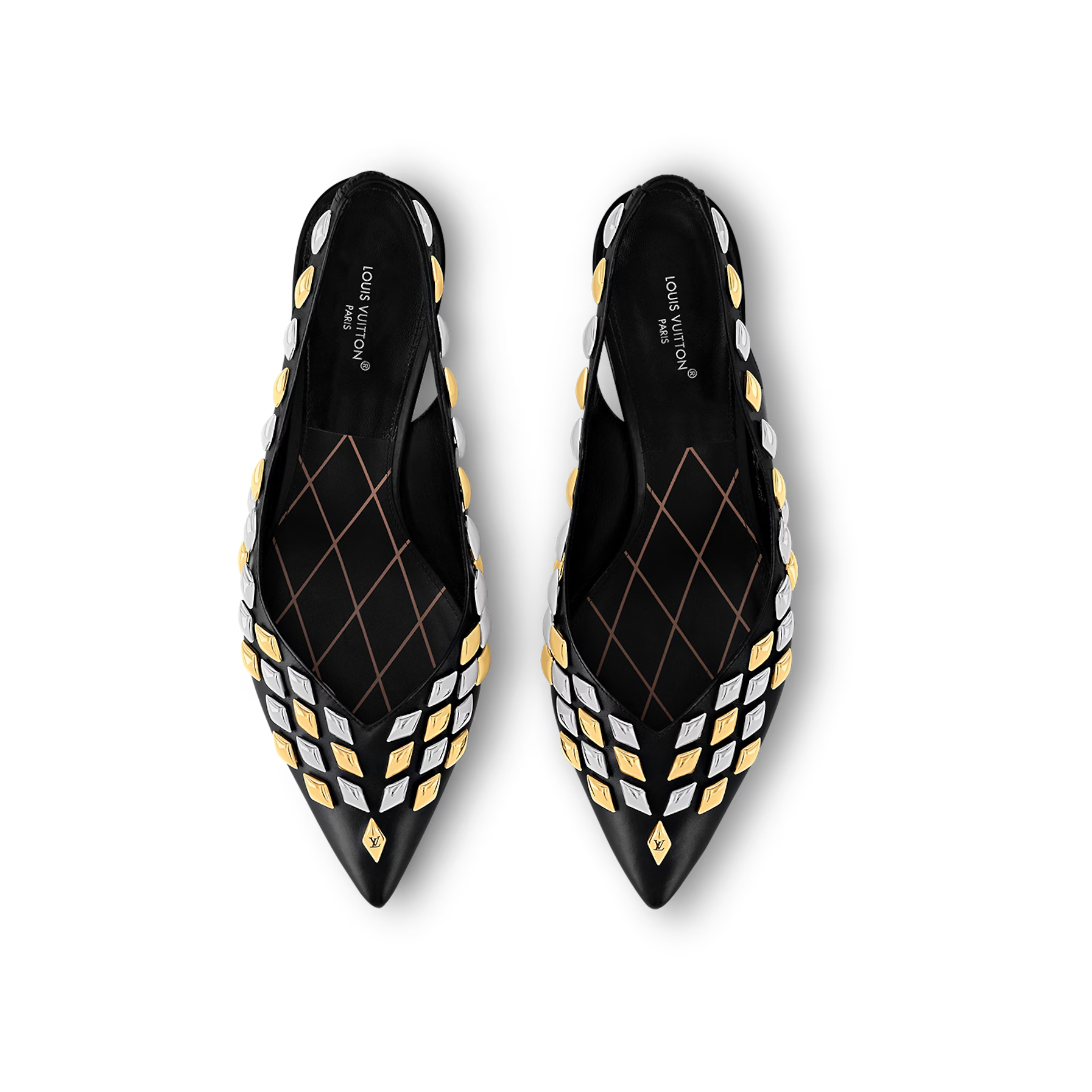 Shop (Women) Louis Vuitton Pointed Toe Slip-On Stiletto 6.5cm 'Black Leather' 1ACJC7