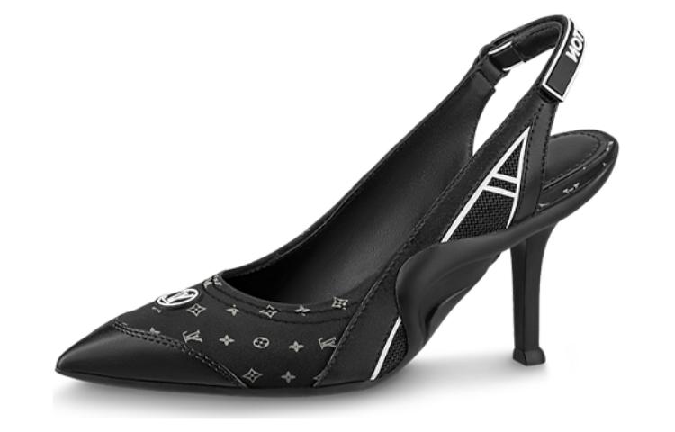 (Women) Louis Vuitton Pointed Toe Stiletto High Heel 9cm 'Black' 1ABH9L