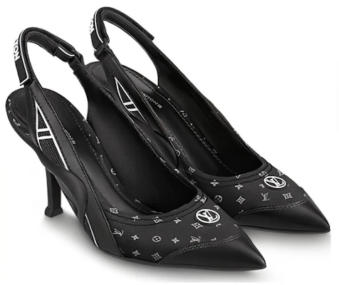 (W) Louis Vuitton Tacón de Aguja Punta Fina 9cm 'Negro' 1ABH9L Lookbook (W) Louis Vuitton Tacón de Aguja Punta Fina 9cm 'Negro' 1ABH9L