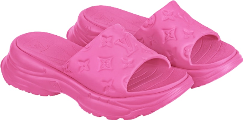 (Women) Louis Vuitton Pool 55 Line 'Purple Rubber Thick Sole Slides' 1AB3E2 Lookbook (Women) Louis Vuitton Pool 55 Line 'Purple Rubber Thick Sole Slides' 1AB3E2