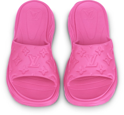 (Women) Louis Vuitton Pool 55 Line 'Purple Rubber Thick Sole Slides' 1AB3E2 Shop (Women) Louis Vuitton Pool 55 Line 'Purple Rubber Thick Sole Slides' 1AB3E2