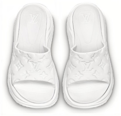 (Women) Louis Vuitton Pool 55 Line 'Rubber Platform Slide White' 1AB3FY Shop (Women) Louis Vuitton Pool 55 Line 'Rubber Platform Slide White' 1AB3FY