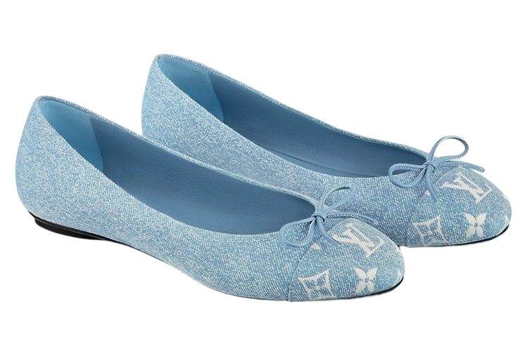 Lookbook (W) Louis Vuitton Zapatos Ballet 'Azul con Punta Monograma' 1AB1LD