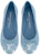 (W) Kasut Balerina Louis Vuitton Pool Pillow 'Biru dengan Monogram Ujung' 1AB1LD