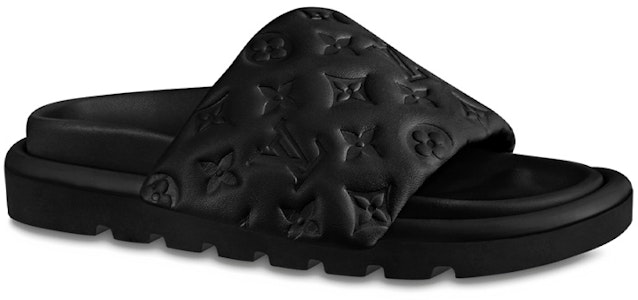 路易威登池畔枕頭舒適時尚休閒拖鞋 女款 黑色 Lookbook 路易威登池畔枕頭舒適時尚休閒拖鞋 女款 黑色