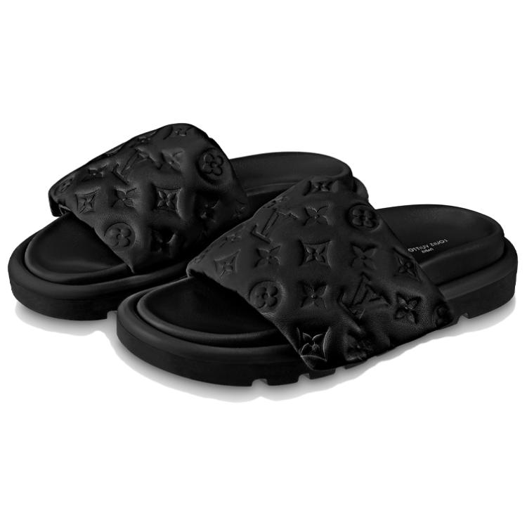 Shop (W) ルイ・ヴィトン プールピロー 黒 (Rui Vuiton Pūrupirō Kuro) 1AABKH