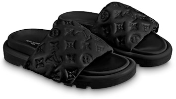 (W) 路易威登泳池黑色舒适枕头鞋 1AABKH Purchase (W) 路易威登泳池黑色舒适枕头鞋 1AABKH