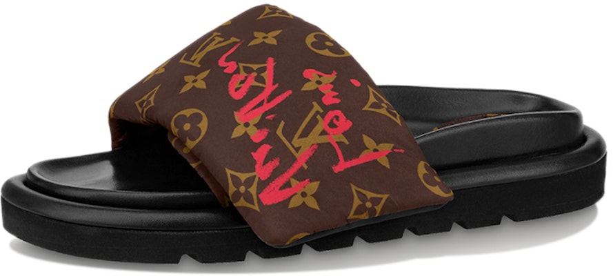 (Women) Louis Vuitton Pool Pillow Comfort 'Brown Graffiti' 1A96N6 Buy (Women) Louis Vuitton Pool Pillow Comfort 'Brown Graffiti' 1A96N6