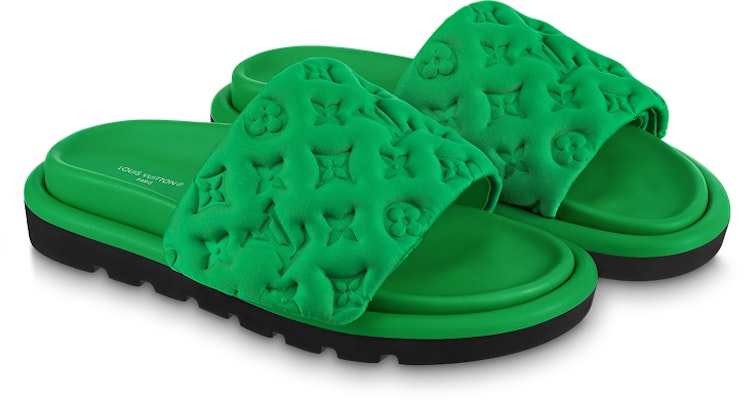(Women) Louis Vuitton Pool Pillow Comfort 'Green' 1AB1N5 Lookbook (Women) Louis Vuitton Pool Pillow Comfort 'Green' 1AB1N5