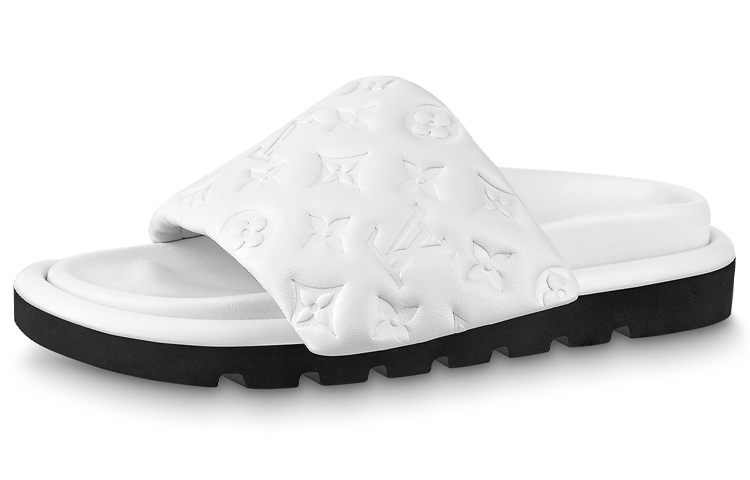 Buy 路易威登 Pool Pillow Comfort 時尚休閒拖鞋 女款 白色