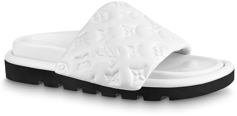 路易威登 Pool Pillow Comfort 時尚休閒拖鞋 女款 白色 Order 路易威登 Pool Pillow Comfort 時尚休閒拖鞋 女款 白色