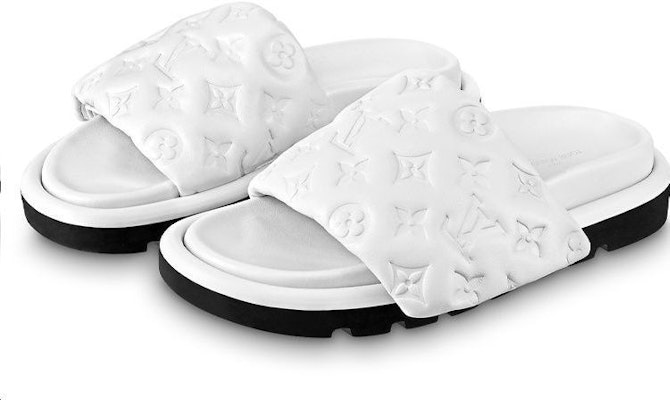 (Women) Louis Vuitton Pool Pillow Comfort 'White' 1AABKQ Lookbook (Women) Louis Vuitton Pool Pillow Comfort 'White' 1AABKQ
