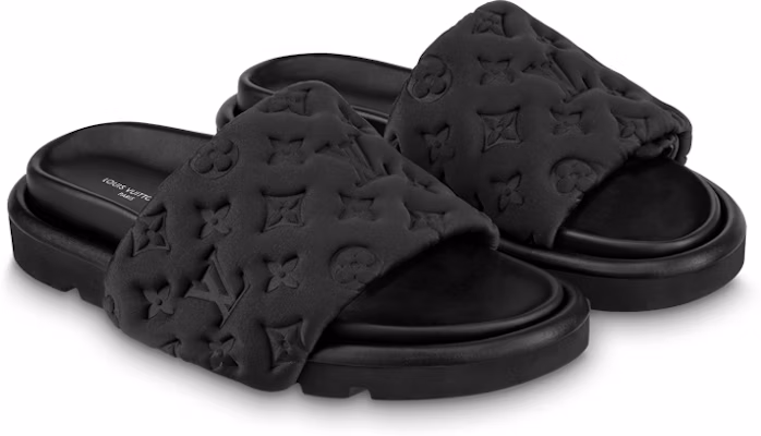 (Women) Louis Vuitton Pool Pillow Comfort Mule 'Black' 1AB1NX Lookbook (Women) Louis Vuitton Pool Pillow Comfort Mule 'Black' 1AB1NX