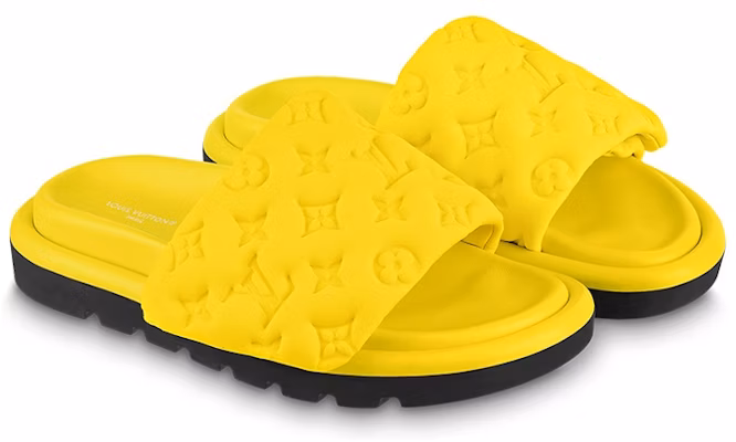 (Women) Louis Vuitton Pool Pillow Comfort Mule 'Yellow' 1AB1MX Lookbook (Women) Louis Vuitton Pool Pillow Comfort Mule 'Yellow' 1AB1MX