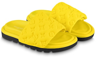 (W) Louis Vuitton Pool Pillow Comfort Mule 'Kuning' 1AB1MX Lookbook (W) Louis Vuitton Pool Pillow Comfort Mule 'Kuning' 1AB1MX