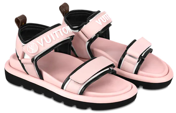 Shop (W) Sandal Louis Vuitton Pool Pillow Comfort 'Merah Jambu' 1A9OWF