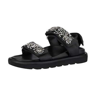 (W) LV Pool Pillow CMFT Sandals 'Black'