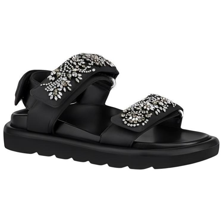 Order (W) 路易威登黑色Pool Pillow舒适凉鞋 1A9OKE