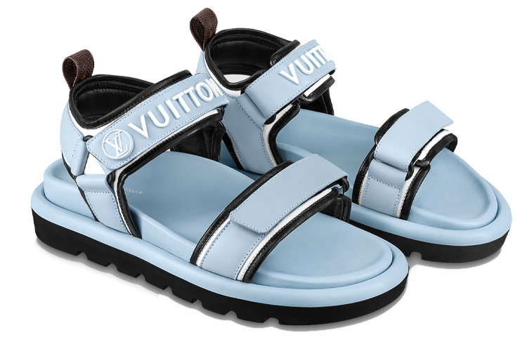 Lookbook (W) Louis Vuitton Selipar Pool Pillow Comfort 'Biru' 1A9OWO